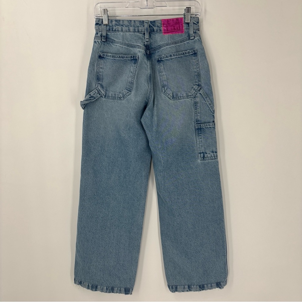 Rag & Bone Sid Carpenter Jean Women 23 Kona Light Wash Wide Leg Denim Soft Comfy - Picture 5 of 16